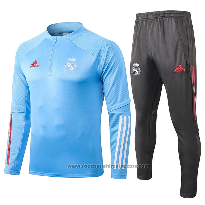 Sweatshirt Tracksuit Real Madrid 2020-2021 Blue